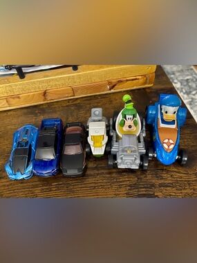 Die Cast Toy Cars - Roadster Racers Donald and Goofy, Hotwheels